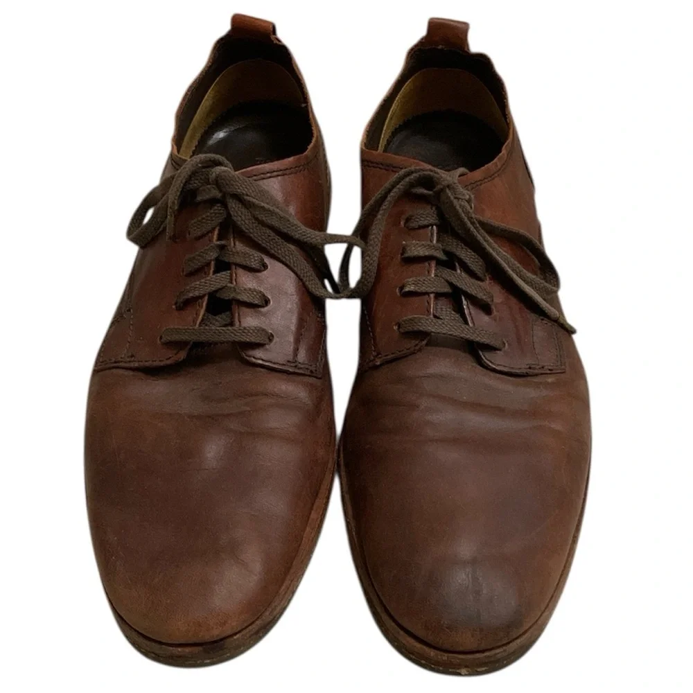 Timberland Boot Company Bardstown Oxford Distressed Brown Leather Shoes Men’s 11